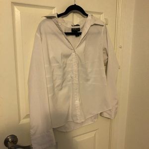 white button up.